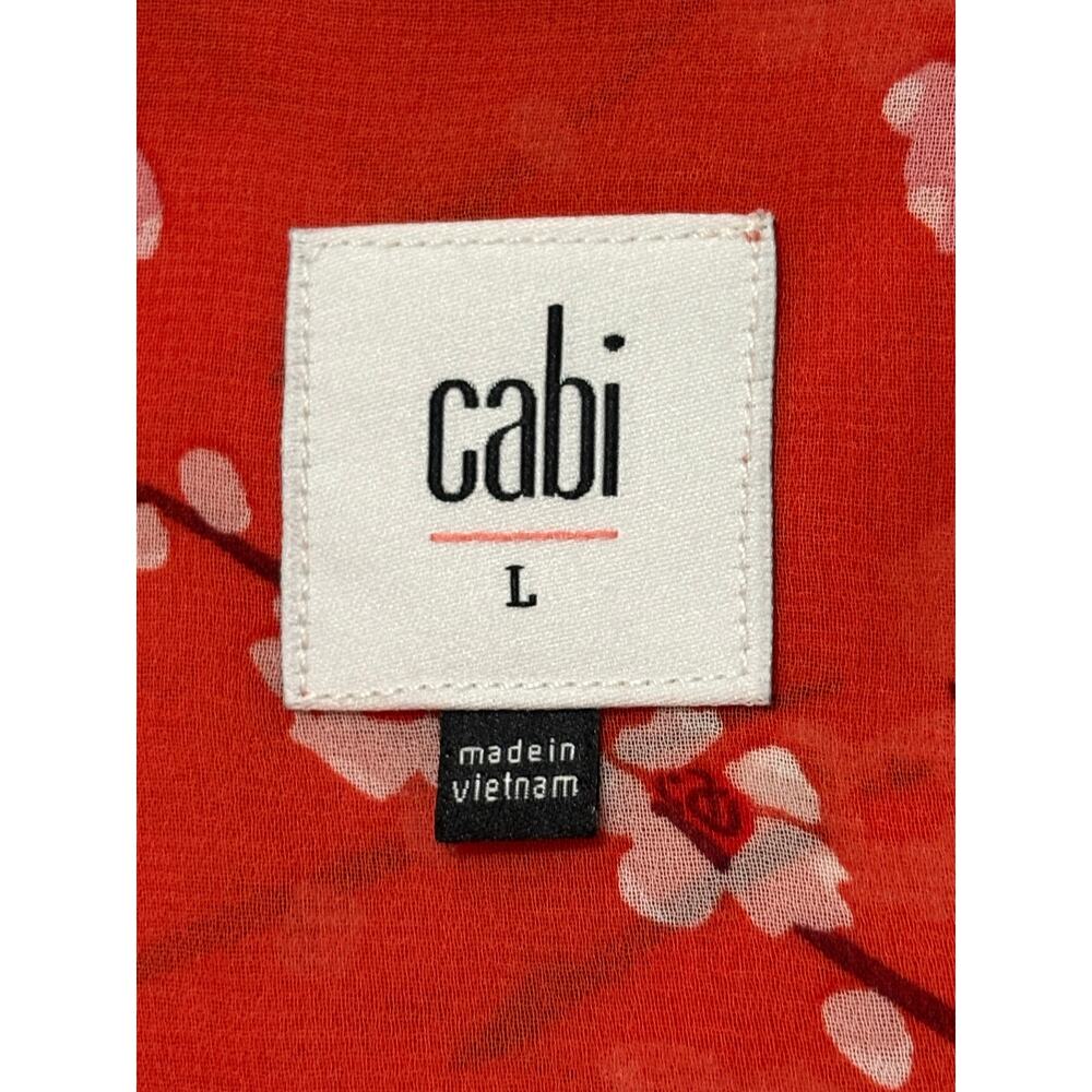 CAbi Blouses Set Bundle Lot of 2 Womens L Freedom Flag Cherry Blossom 5516 5712 - Picture 16 of 16